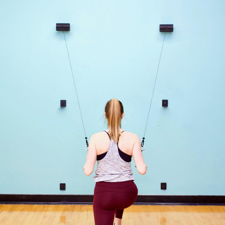 athlete using ancore wall mount