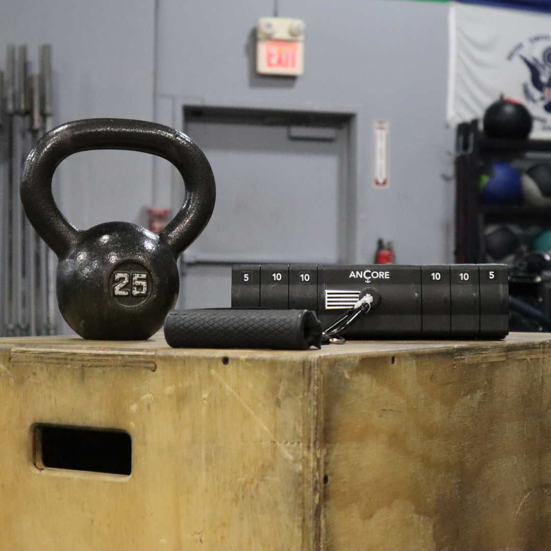 Say goodbye to clunky cable training setups. ANCORE takes up a fraction of the space and easily fits in to any home gym.