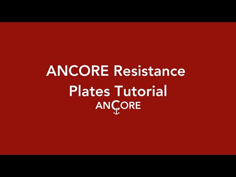 a tutorial describing how to adjust the resistance plates